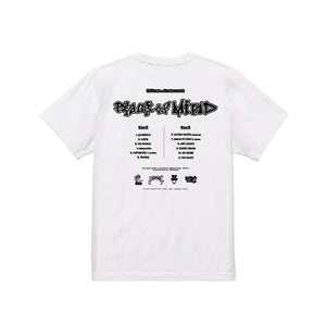 QTHREE x BUDAMUNK - "BAKED TONE" 5.6oz T-Shirt (White)