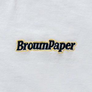 1/8OZ - "Brown Paper" L/S T-SHIRTS (White)