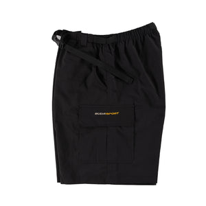 BUDASPORT - "OG LOGO" Nylon Cargo Shorts (Black)