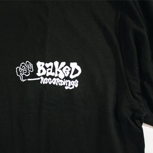 QTHREE x BUDAMUNK - "BAKED TONE" 5.6oz T-Shirt (Black)